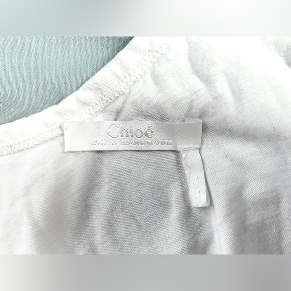 Chloe White Wardrobe Cotton Sleeveless Top, Large - Picture 3 of 5